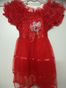 Kids Costumes to Hire - Red Dress - Small Girl